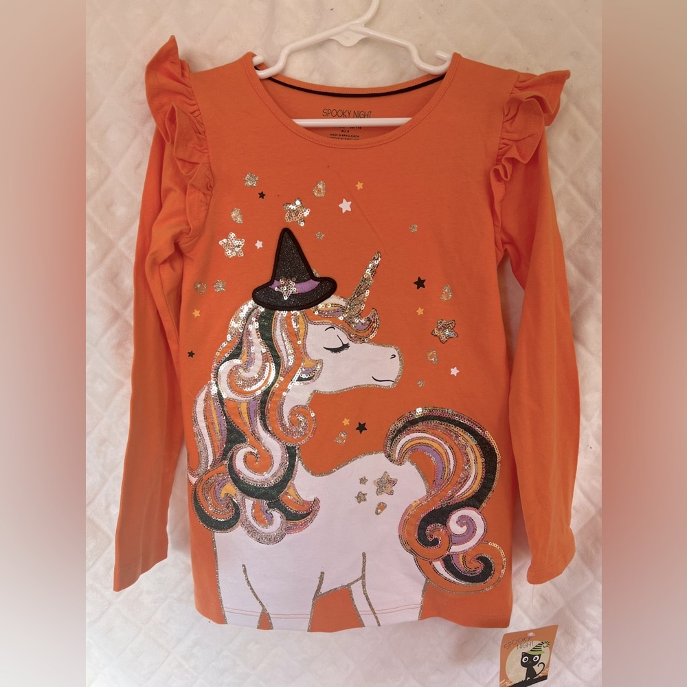 NEW Spooky Night Halloween Unicorn Long Sleeve